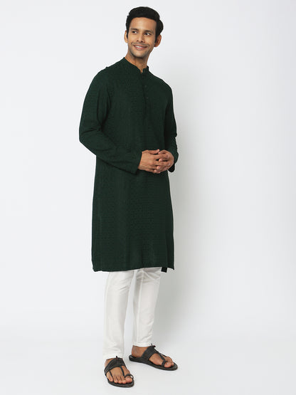 Regular Fit Embroidered Kurta Sets