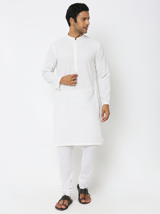 Regular Fit Embroidered Kurta Sets