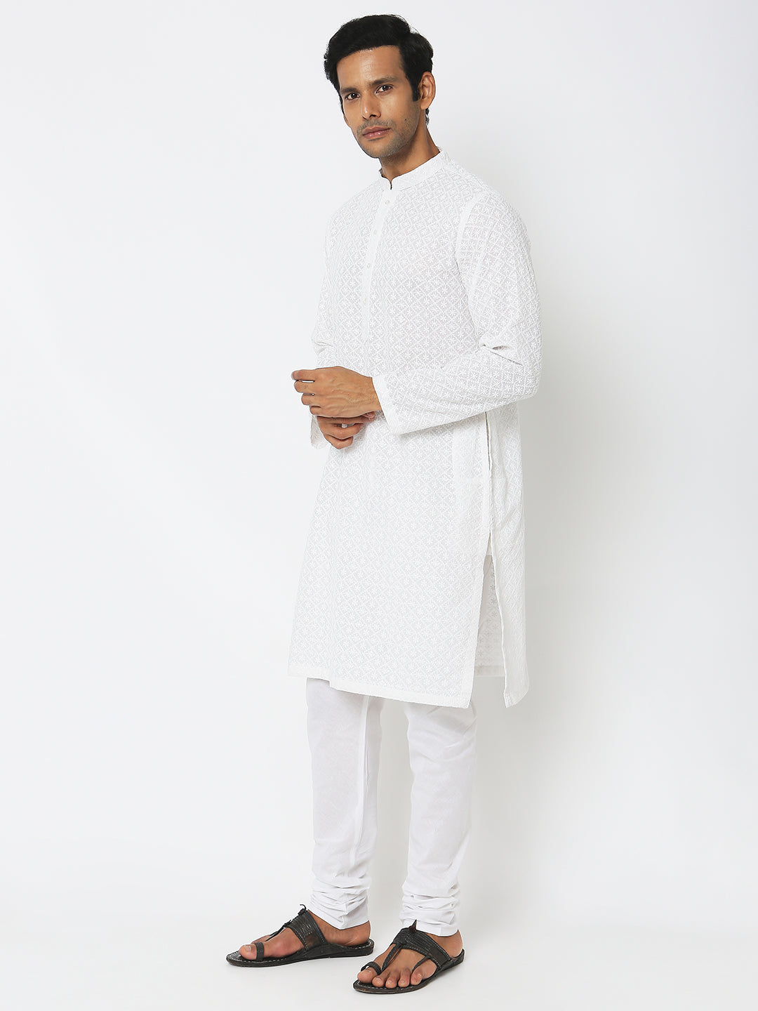 Regular Fit Embroidered Kurta Sets
