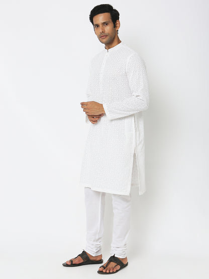 Regular Fit Embroidered Kurta Sets