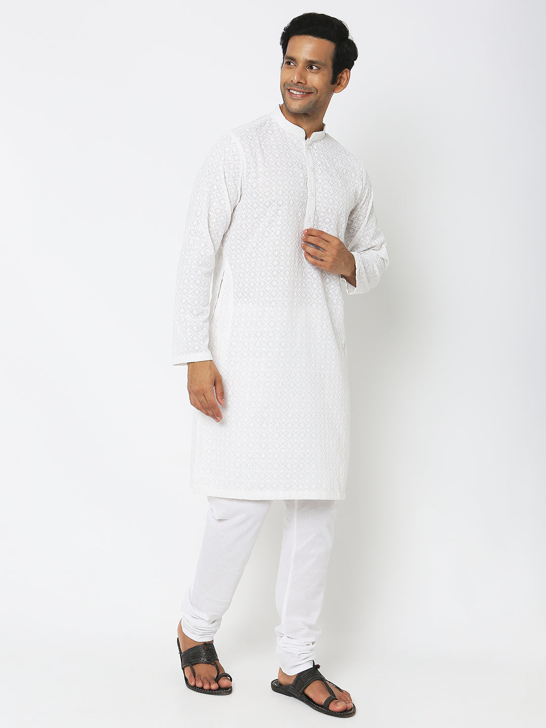 Regular Fit Embroidered Kurta Sets
