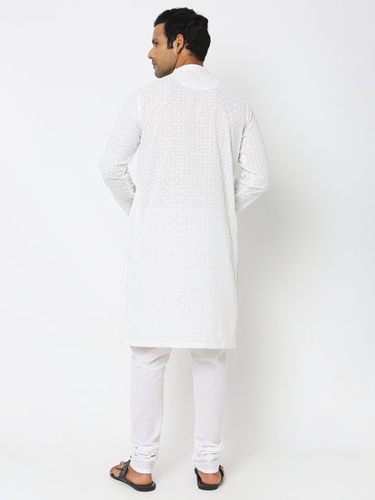 Regular Fit Embroidered Kurta Sets