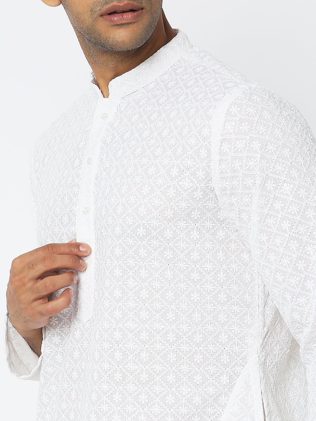 Regular Fit Embroidered Kurta Sets