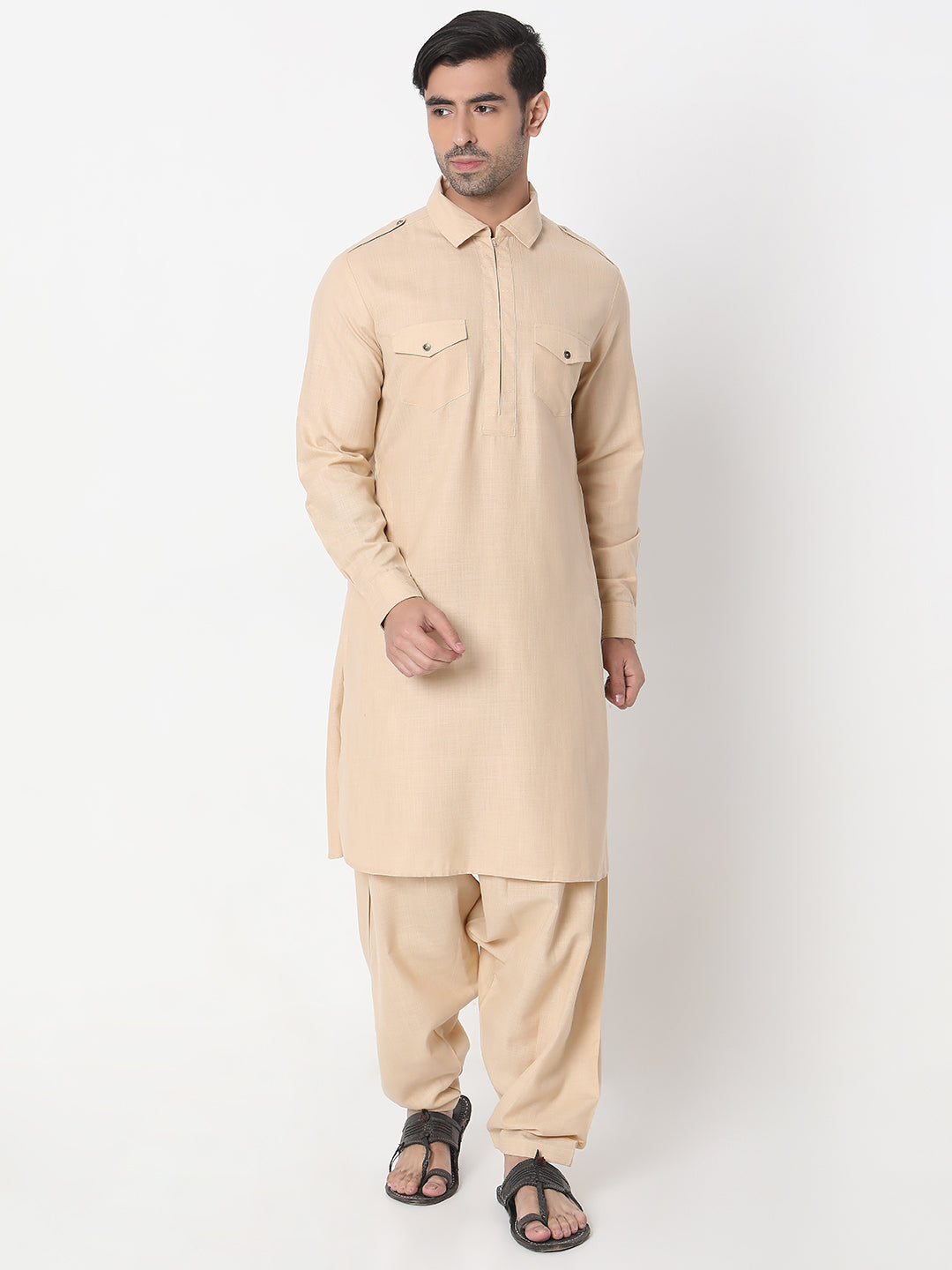 Regular Fit Solid Kurta Sets