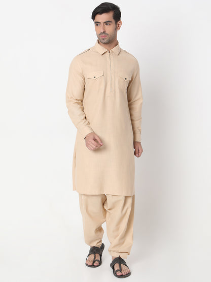 Regular Fit Solid Kurta Sets