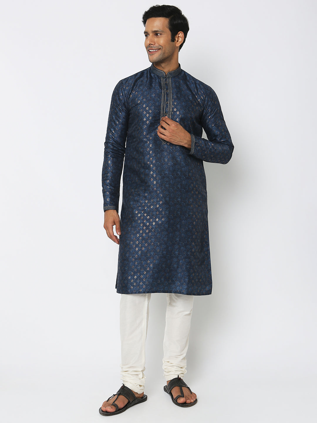 Regular Fit Jacquard Kurta Sets