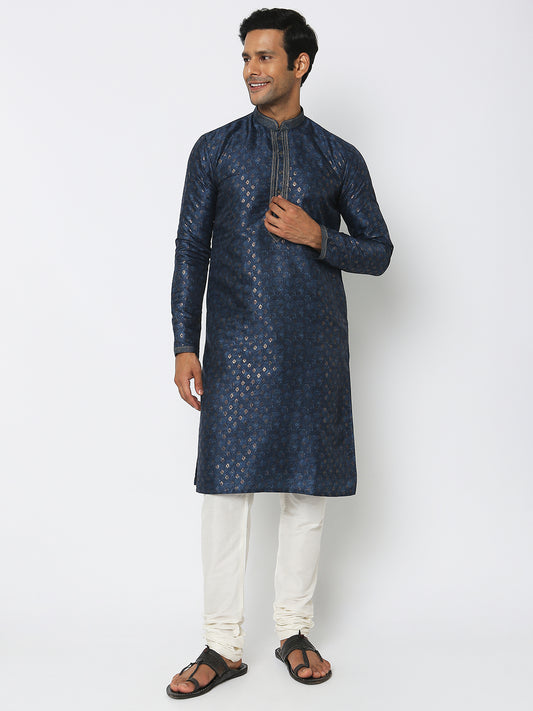 Regular Fit Jacquard Kurta Sets