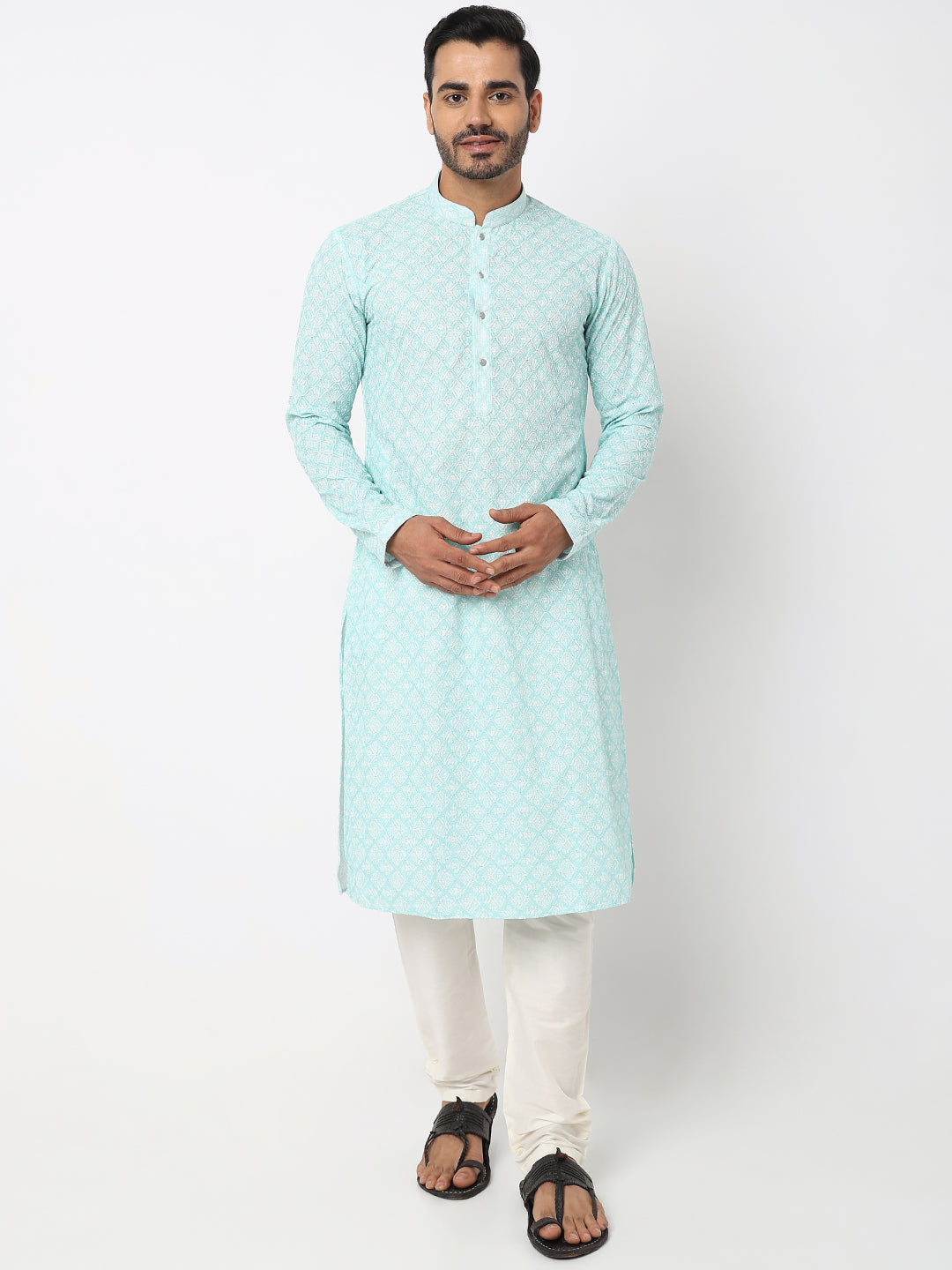 Regular Fit Embroidered Kurta Sets