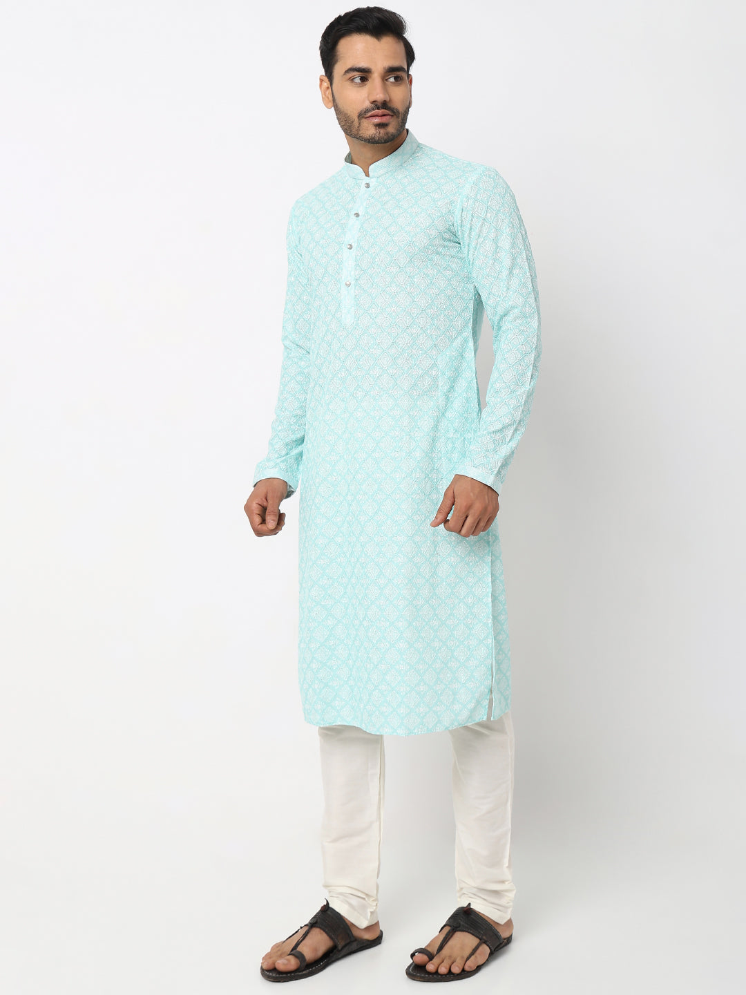 Regular Fit Embroidered Kurta Sets