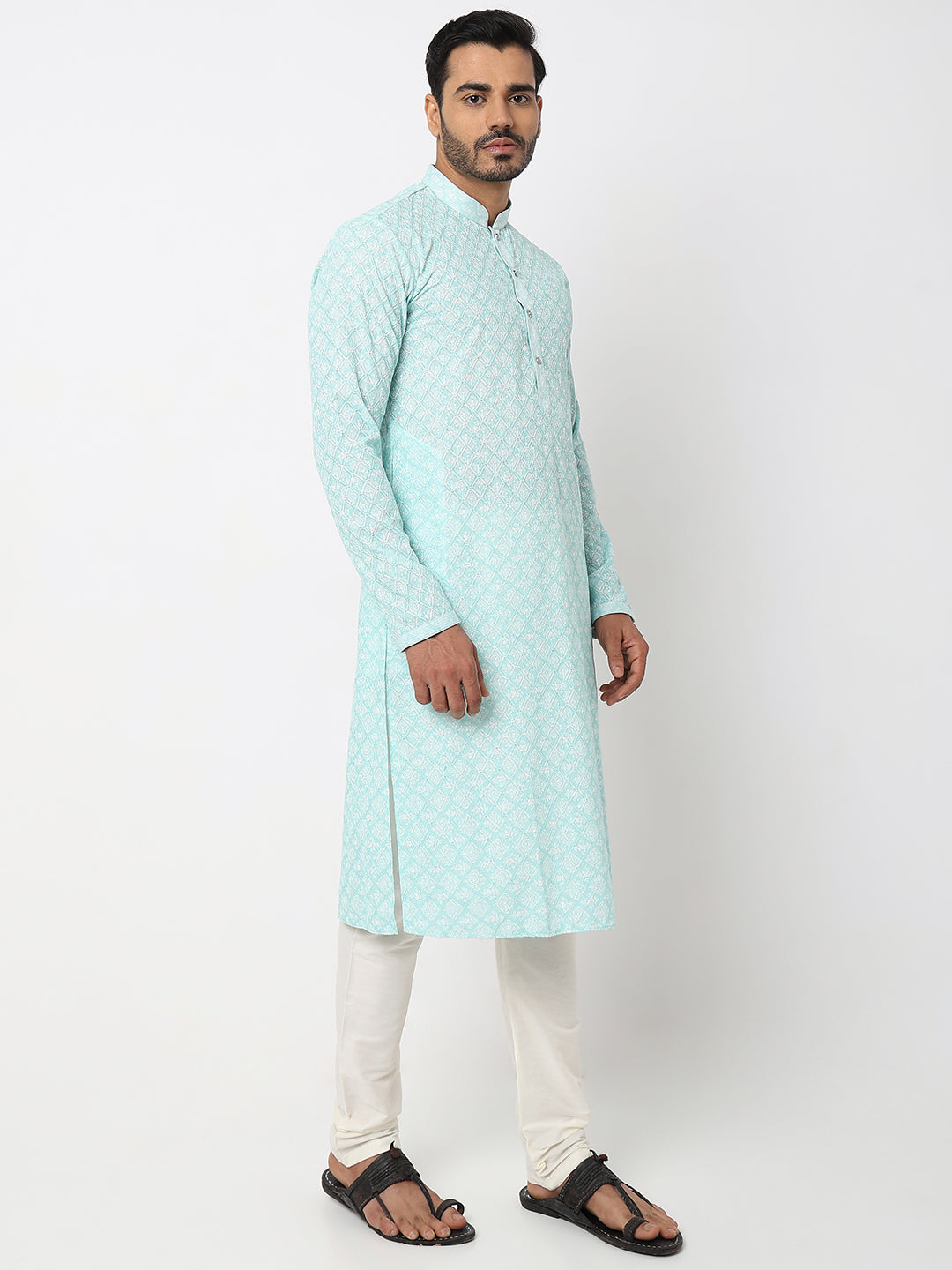 Regular Fit Embroidered Kurta Sets