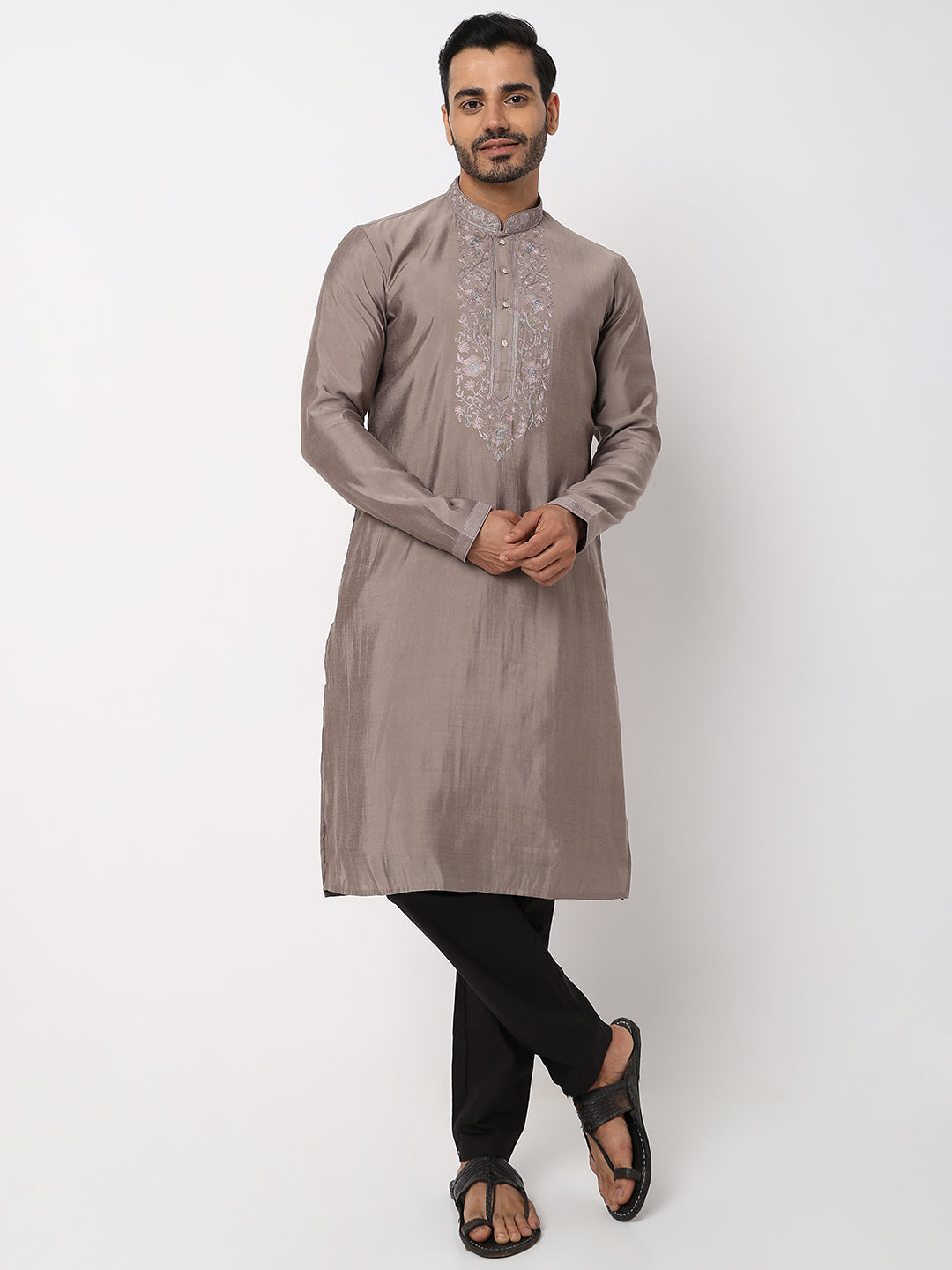 Regular Fit Embroidered Kurta Sets