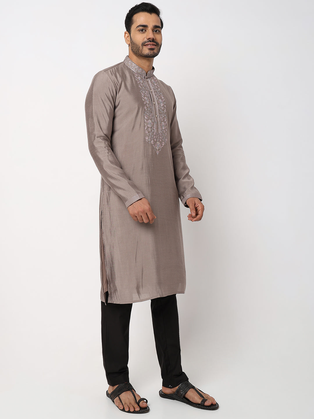 Regular Fit Embroidered Kurta Sets