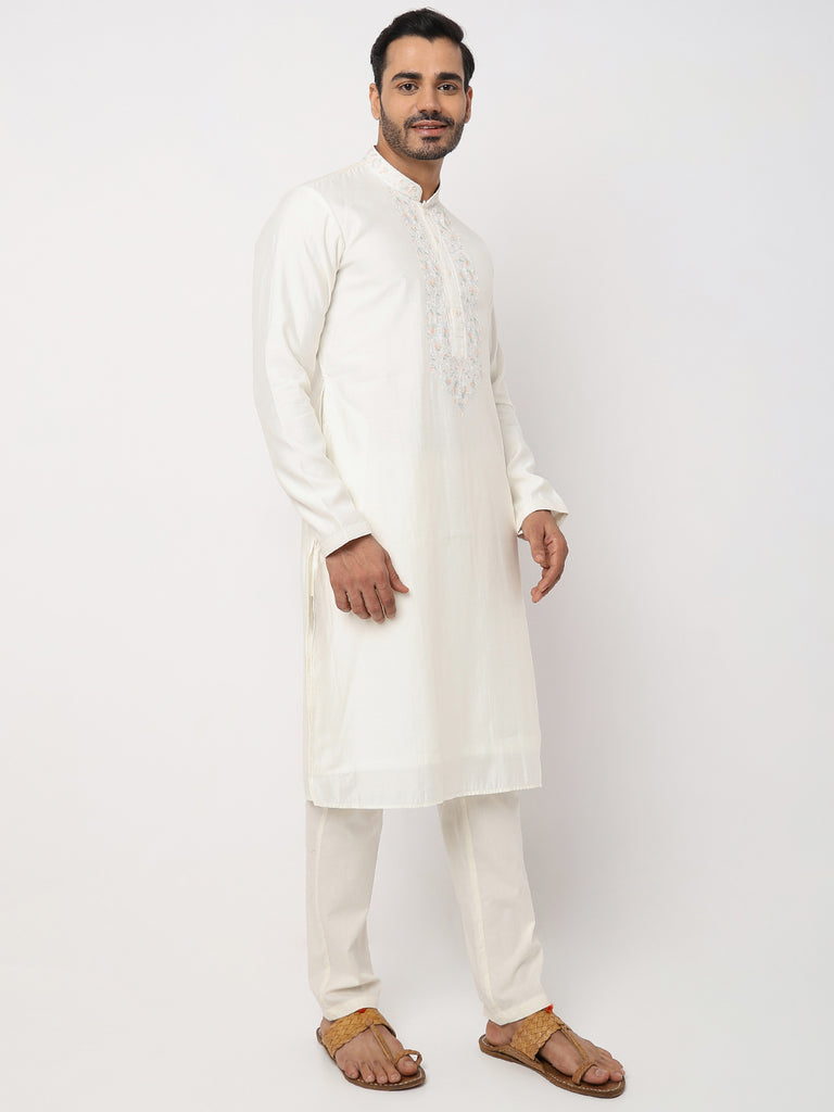 Regular Fit Embroidered Kurta Sets