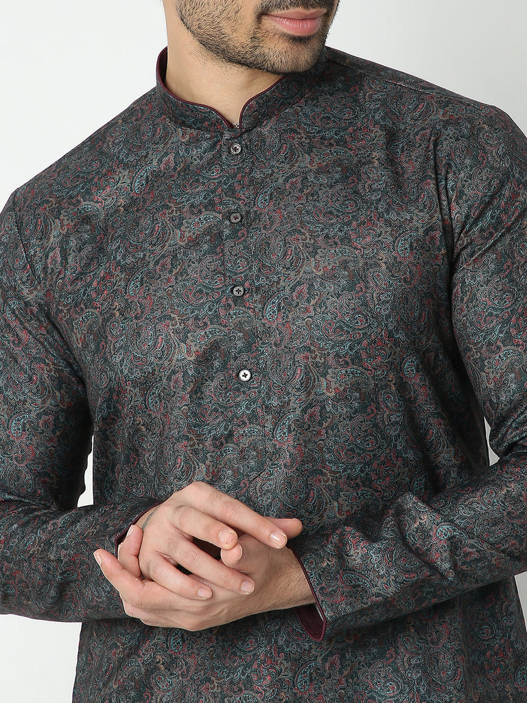 Regular Fit Jacquard Kurta Sets