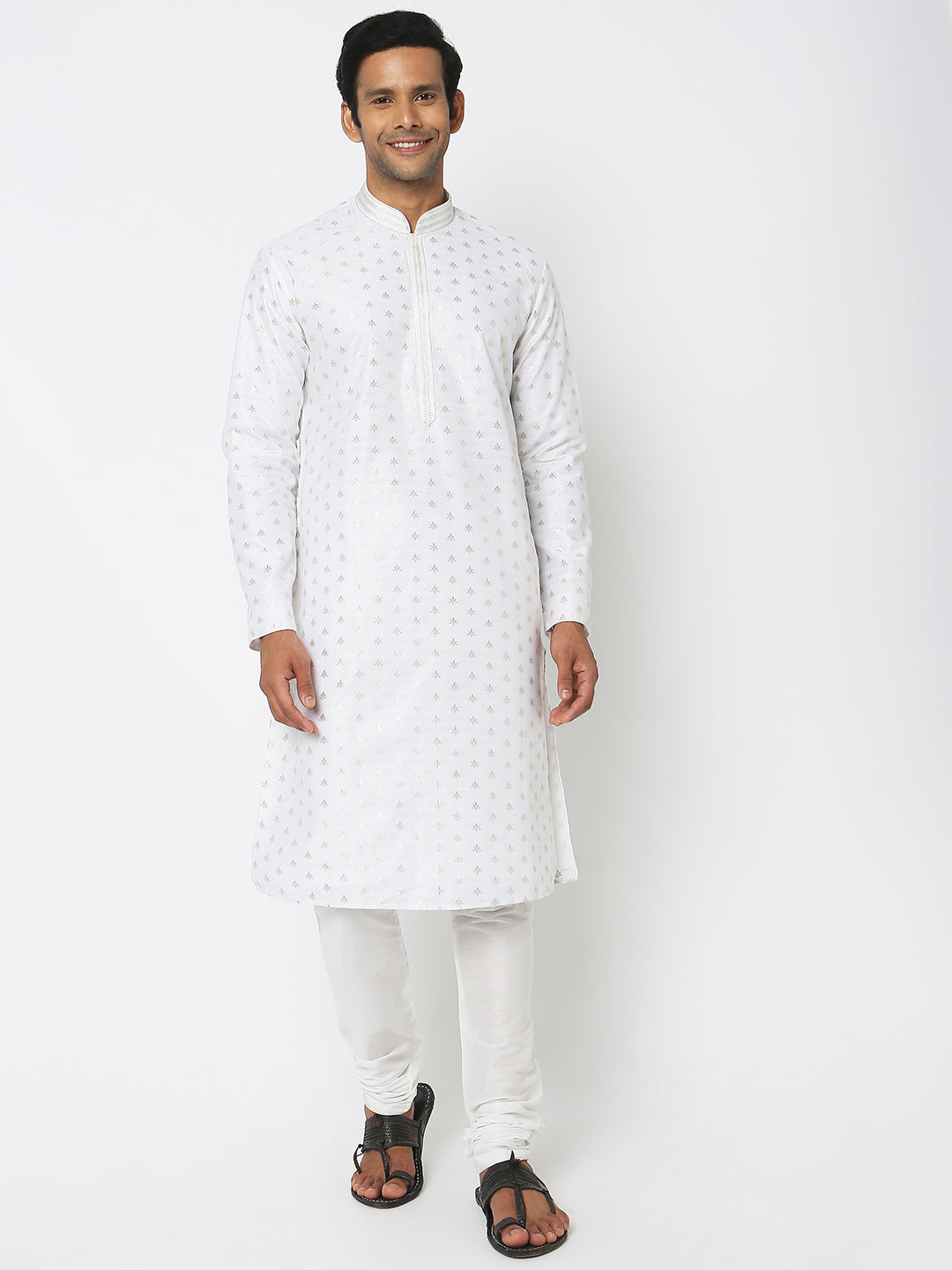 Regular Fit Jacquard Kurta Sets