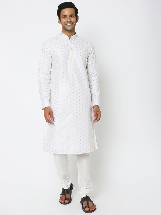 Regular Fit Jacquard Kurta Sets