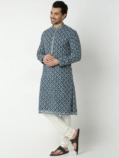 Regular Fit Embroidered Kurta Sets