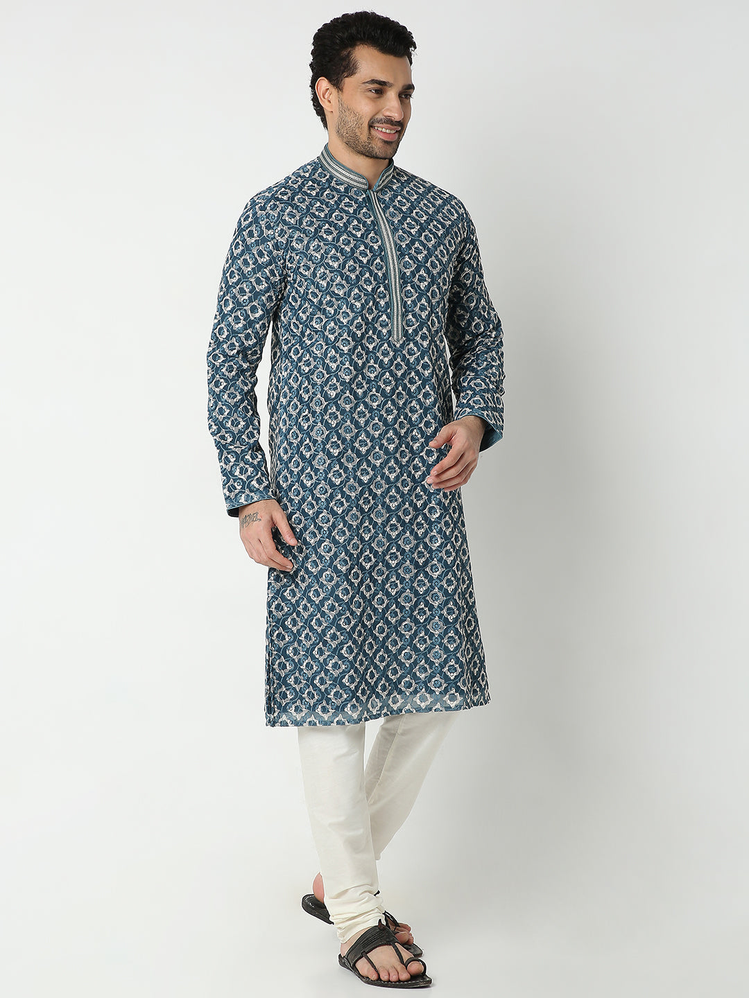 Regular Fit Embroidered Kurta Sets