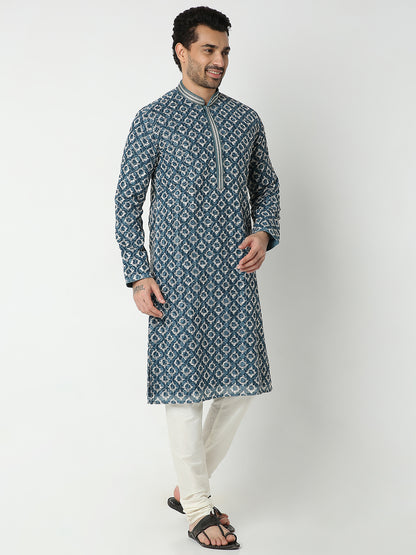Regular Fit Embroidered Kurta Sets