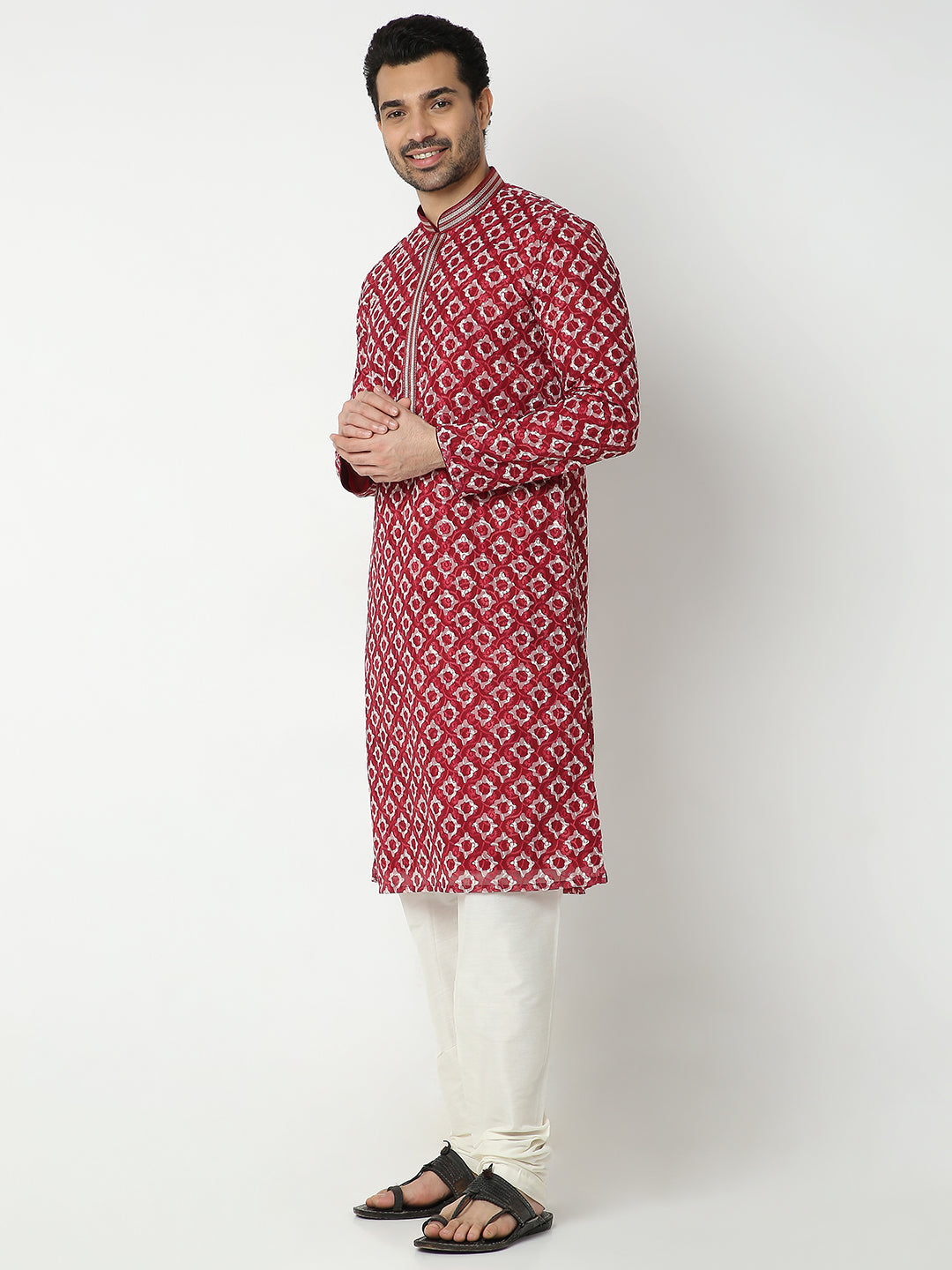 Regular Fit Embroidered Kurta Sets