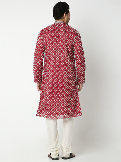 Regular Fit Embroidered Kurta Sets