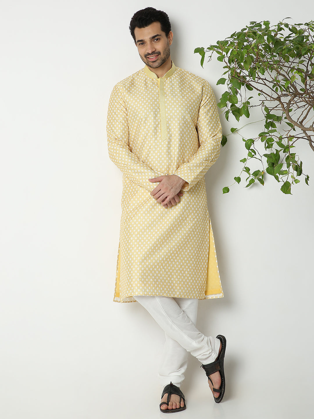 Regular Fit Embroidered Kurta Sets
