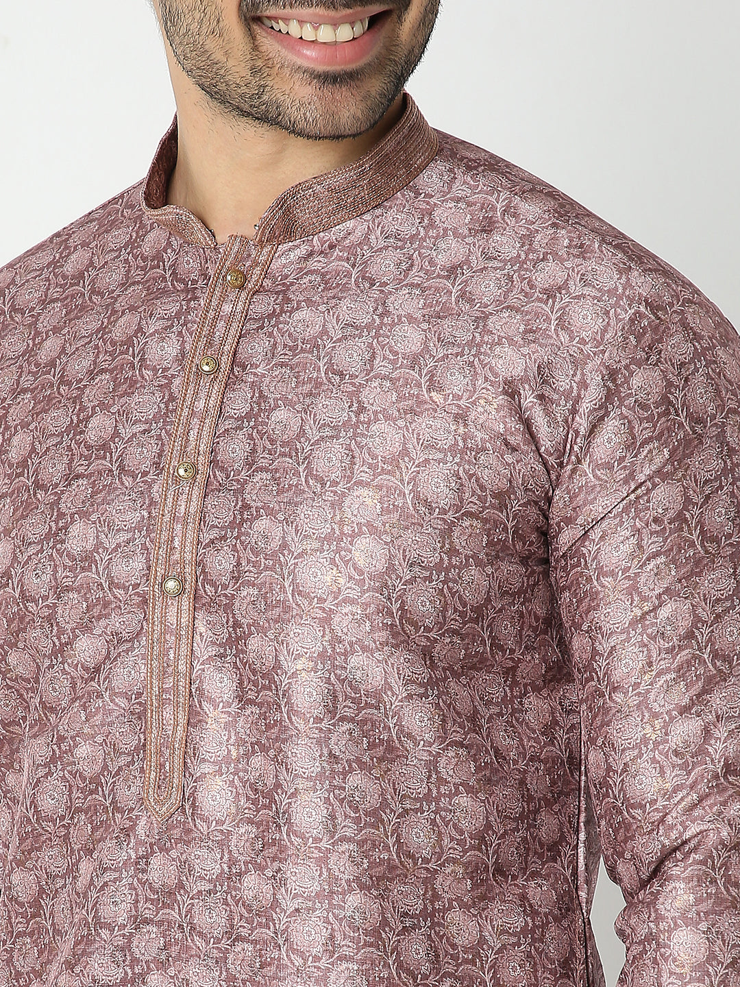 Regular Fit Jacquard Kurta Sets