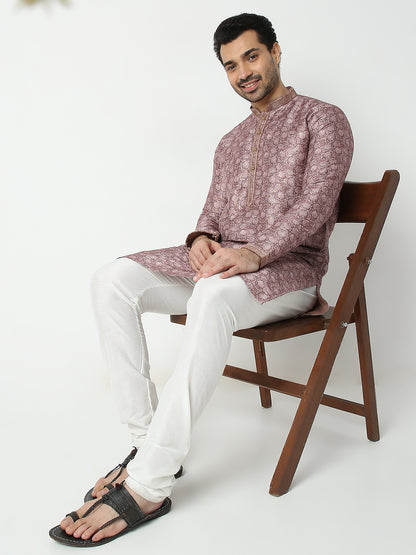 Regular Fit Jacquard Kurta Sets