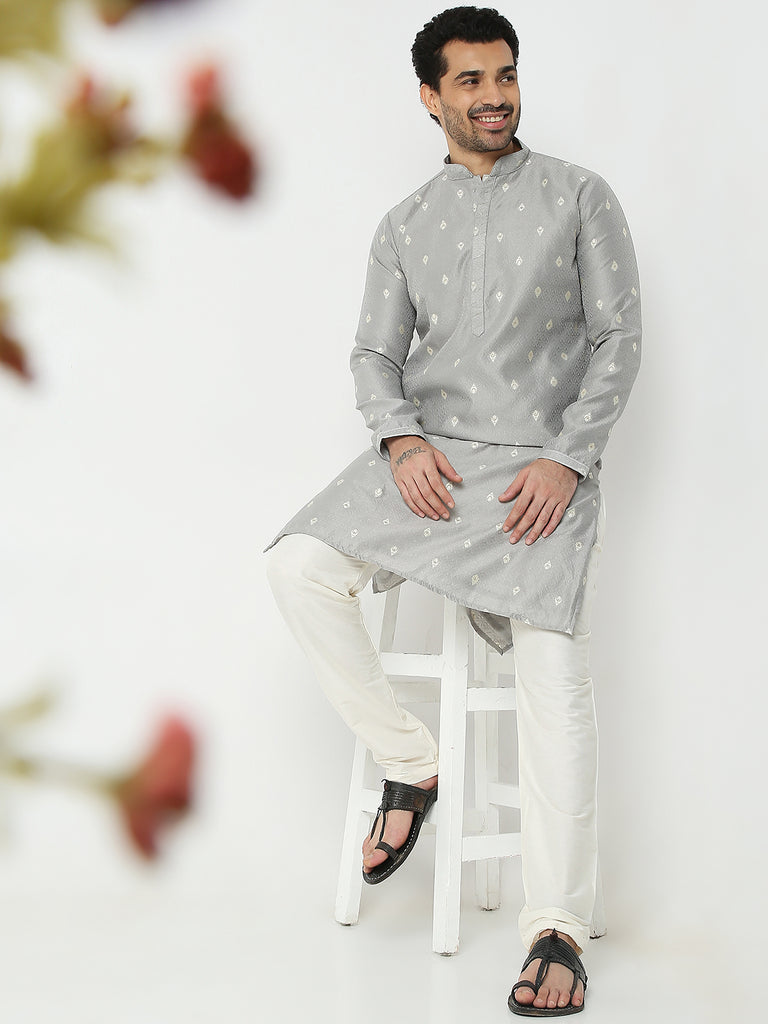 Regular Fit Jacquard Kurta Sets