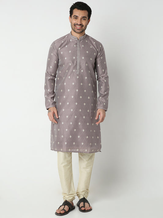 Regular Fit Jacquard Kurta Sets