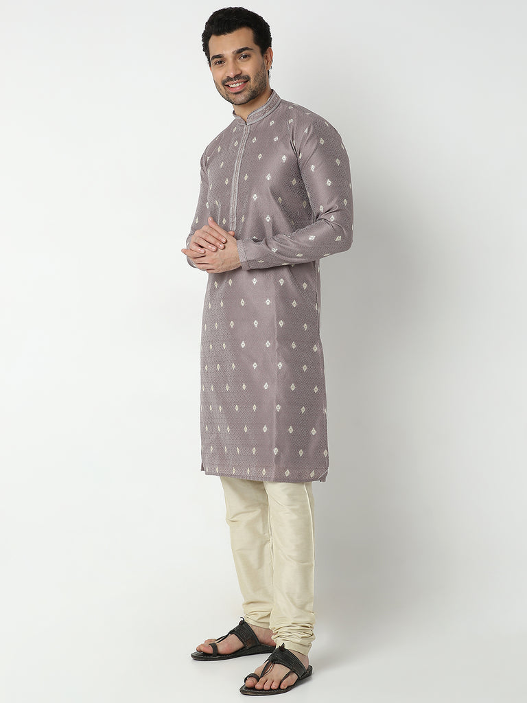 Regular Fit Jacquard Kurta Sets