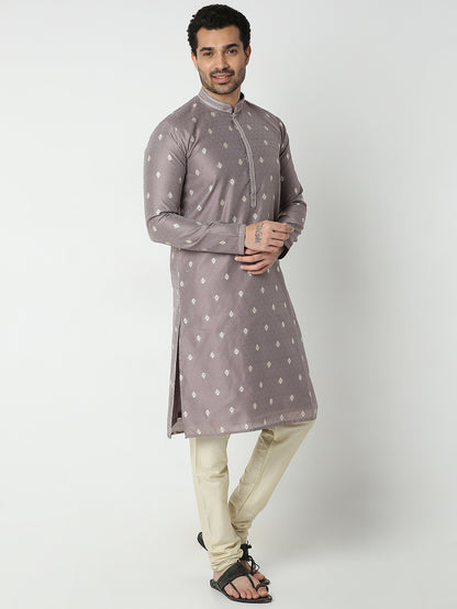 Regular Fit Jacquard Kurta Sets