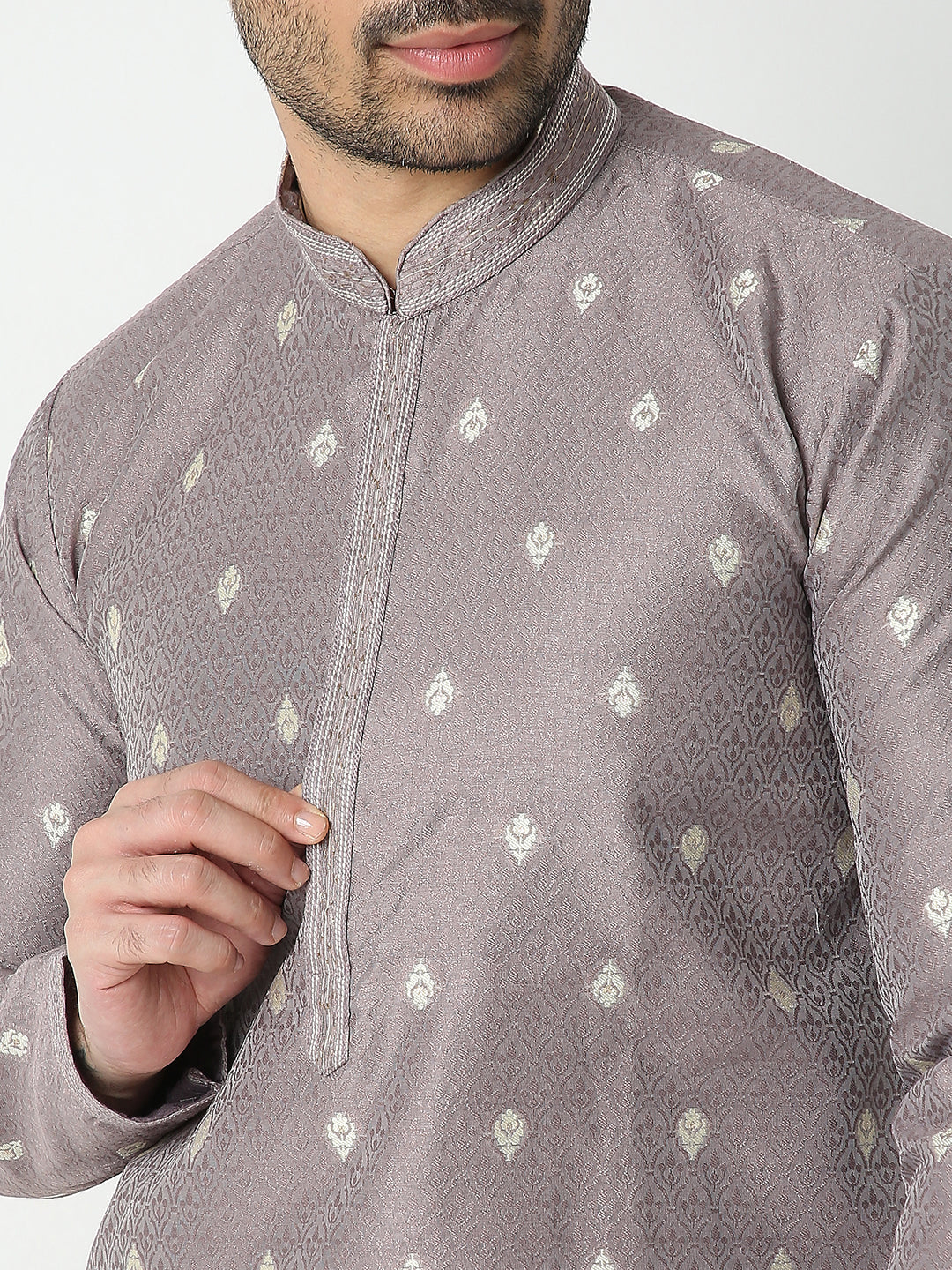 Regular Fit Jacquard Kurta Sets
