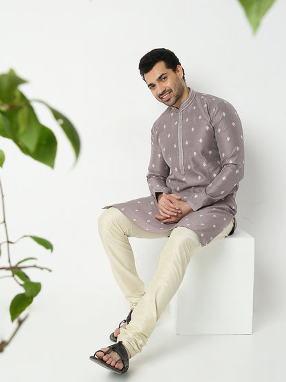 Regular Fit Jacquard Kurta Sets