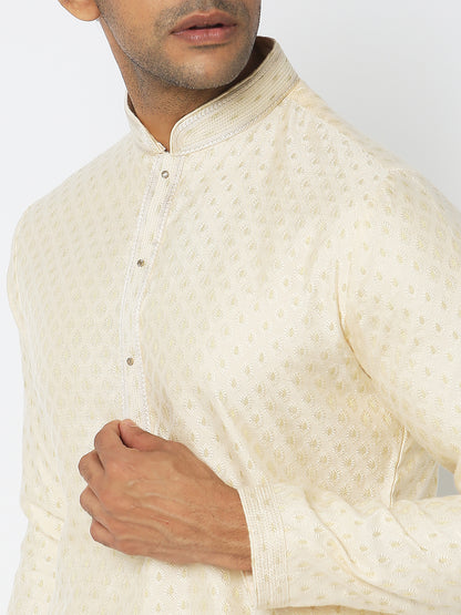Regular Fit Jacquard Kurta Sets