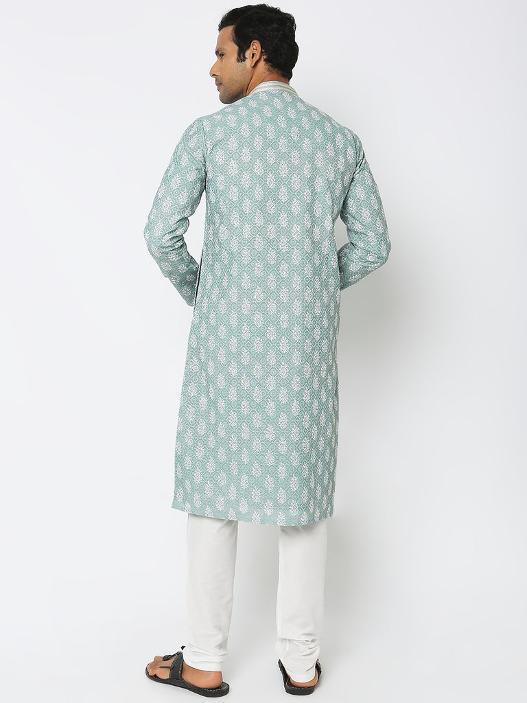 Regular Fit Embroidered Kurta Sets