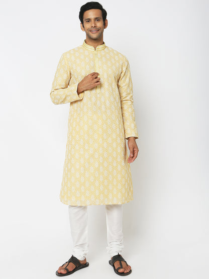 Regular Fit Embroidered Kurta Sets