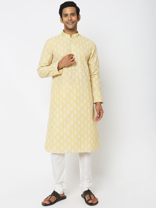 Regular Fit Embroidered Kurta Sets
