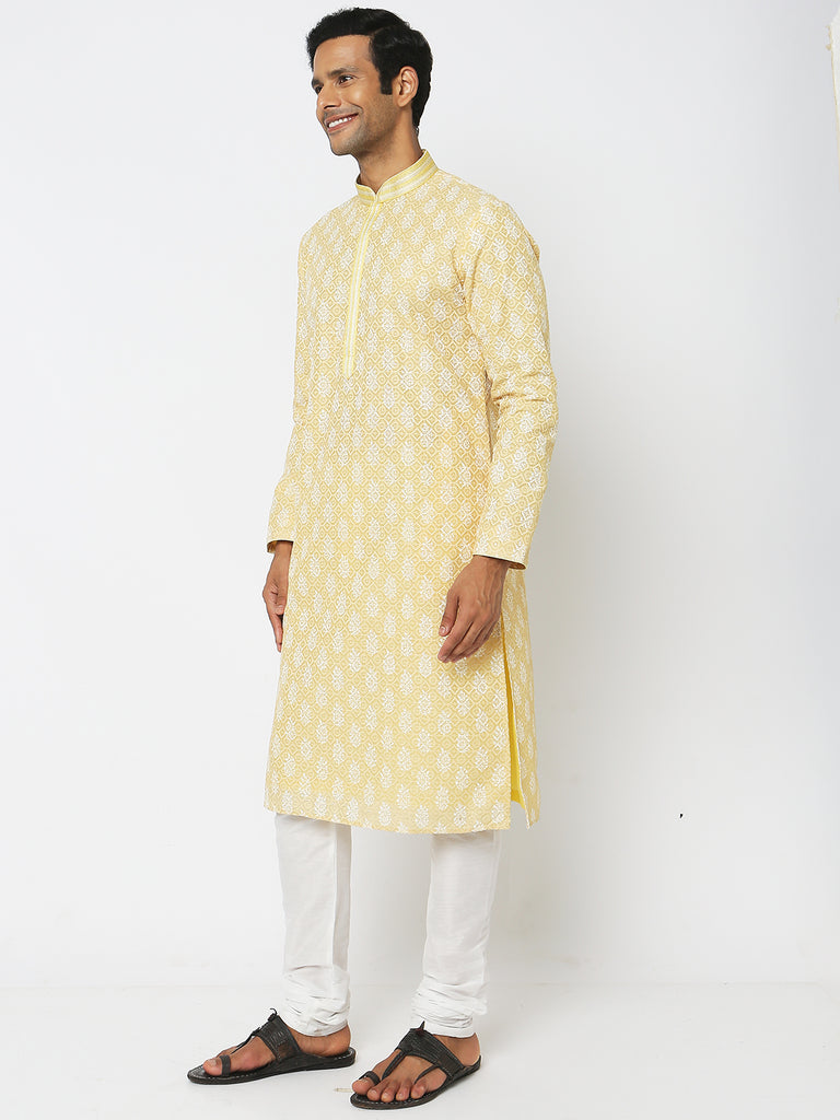 Regular Fit Embroidered Kurta Sets