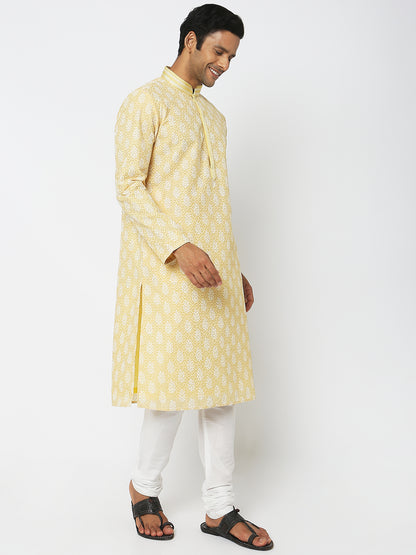 Regular Fit Embroidered Kurta Sets