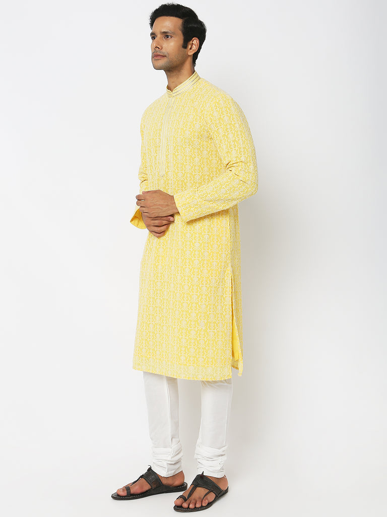 Regular Fit Embroidered Kurta Sets