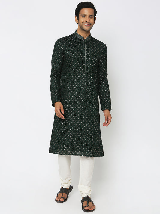 Regular Fit Embellished Kurta Sets