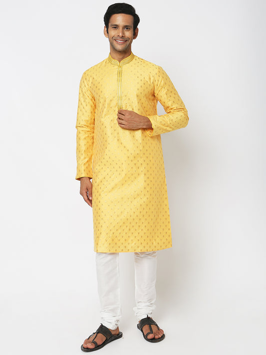 Regular Fit Jacquard Kurta Sets
