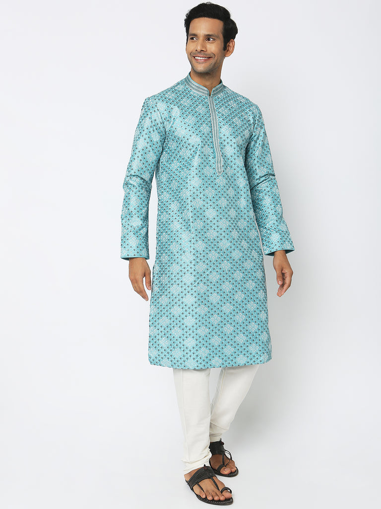 Regular Fit Embroidered Kurta Sets