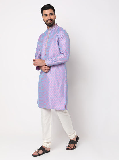 Regular Fit Jacquard Kurta Sets