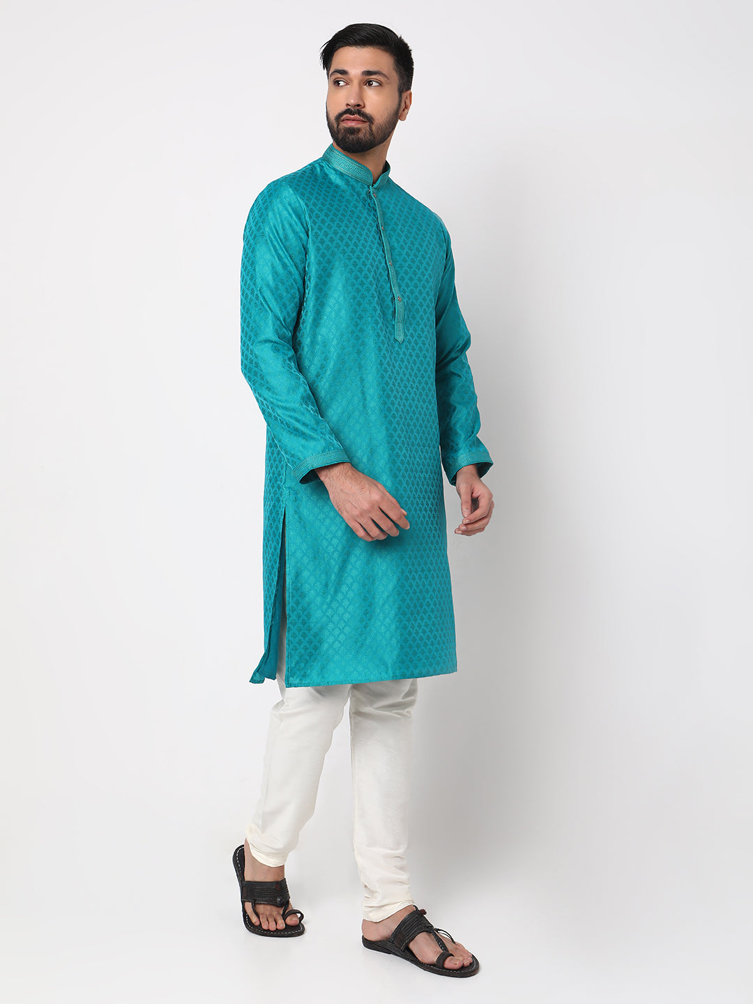 Regular Fit Jacquard Kurta Sets