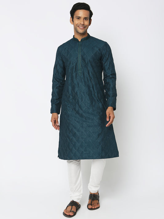 Regular Fit Embroidered Kurta Sets