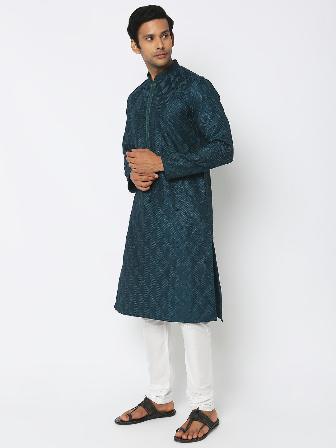 Regular Fit Embroidered Kurta Sets