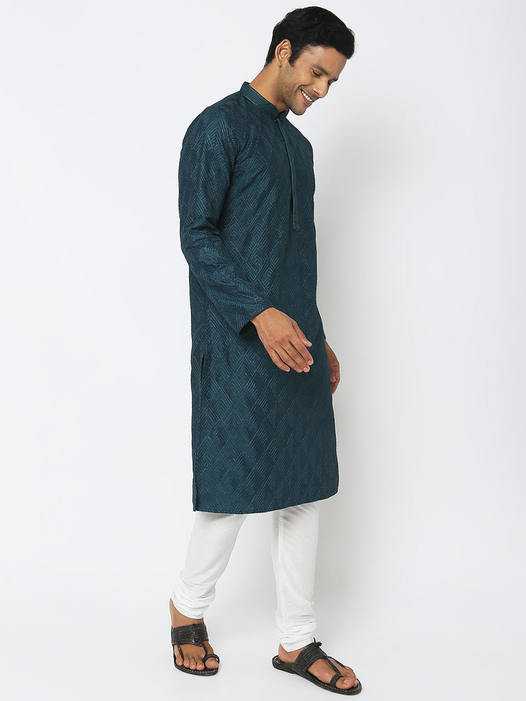 Regular Fit Embroidered Kurta Sets