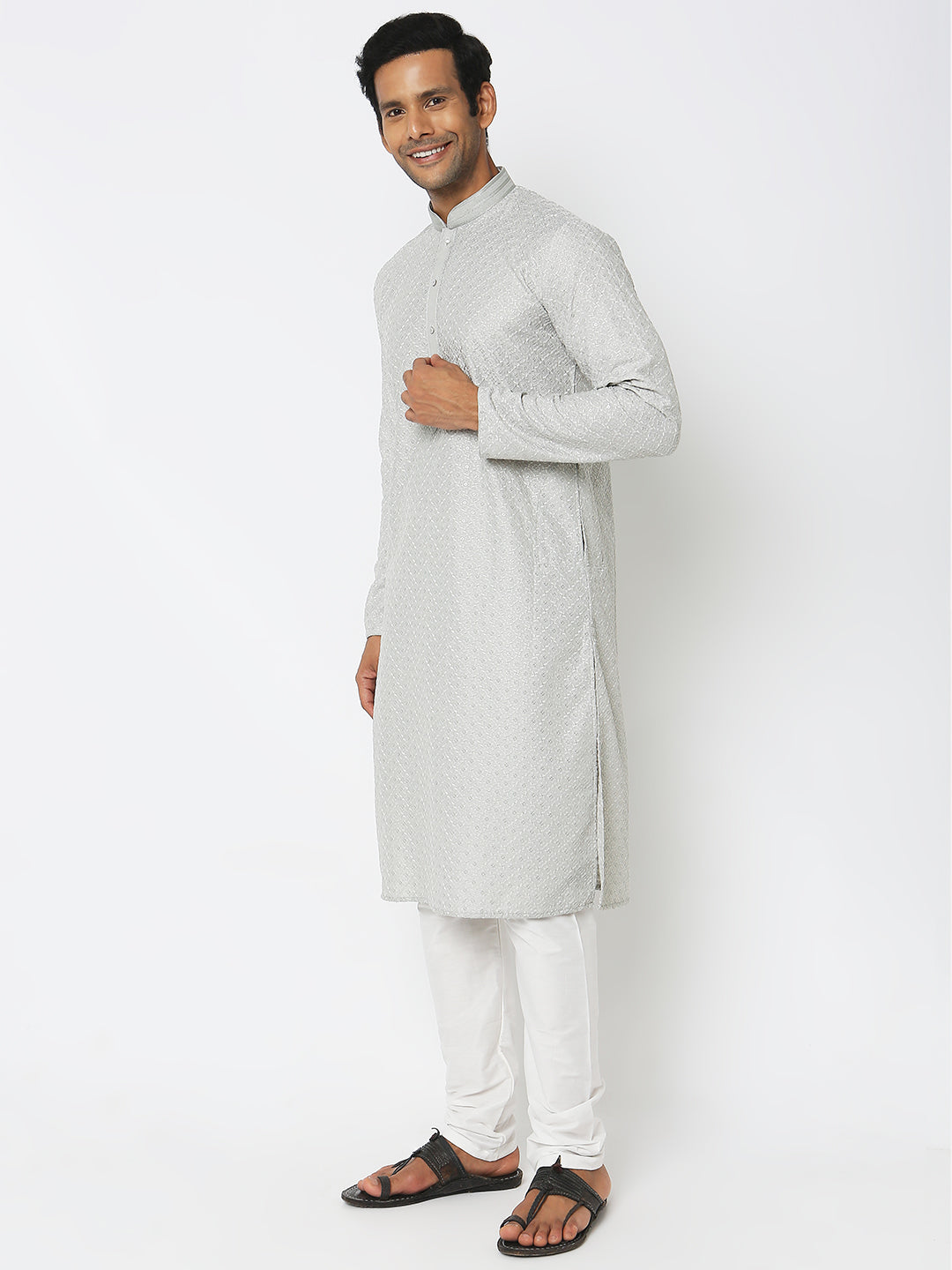 Regular Fit Embroidered Kurta Sets